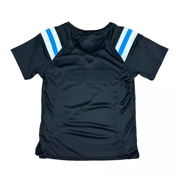 NFL Team Apparel Carolina Panthers Criss Cross Sparkle Shirt - M - NWT - Picture 8 of 8